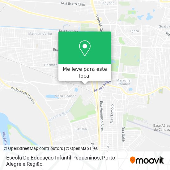 Escola De Educação Infantil Pequeninos mapa