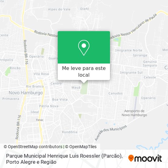 Parque Municipal Henrique Luis Roessler (Parcão) mapa