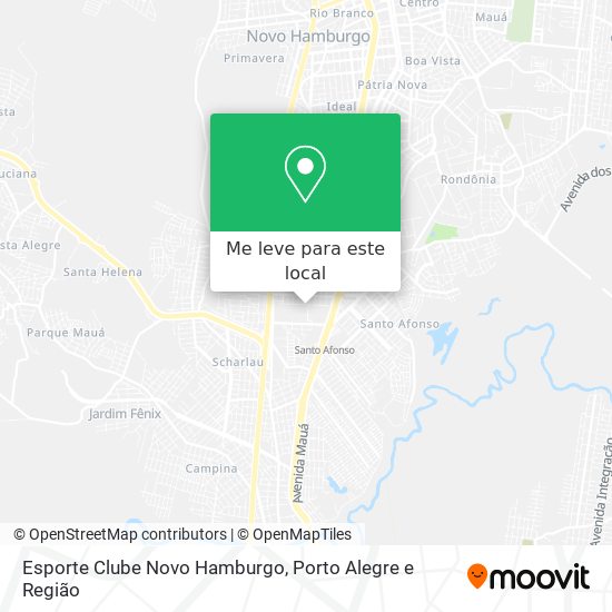 Esporte Clube Novo Hamburgo mapa