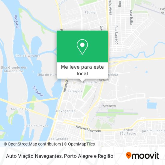 Auto Viação Navegantes mapa
