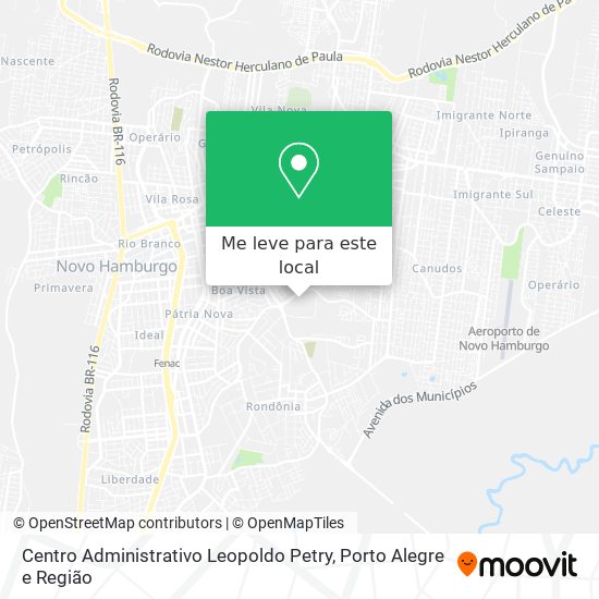 Centro Administrativo Leopoldo Petry mapa