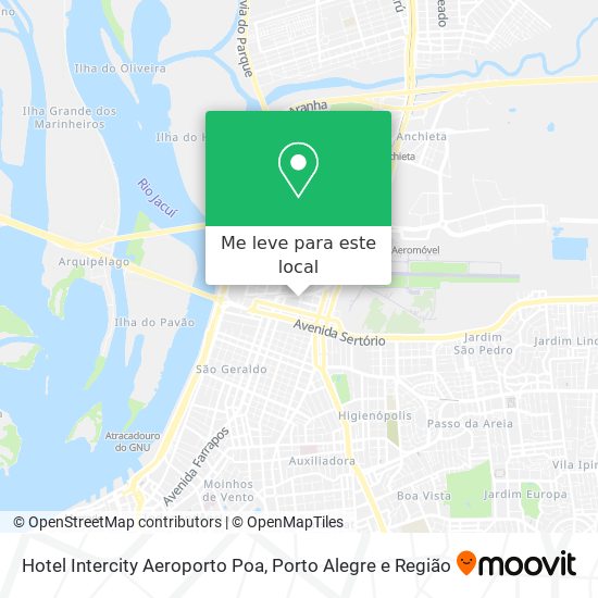 Hotel Intercity Aeroporto Poa mapa