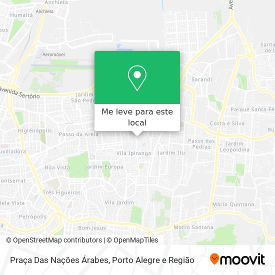 Praça Das Nações Árabes mapa