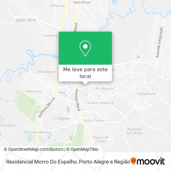 Residencial Morro Do Espelho mapa