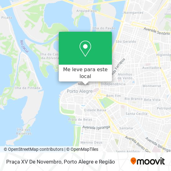 Praça XV De Novembro mapa