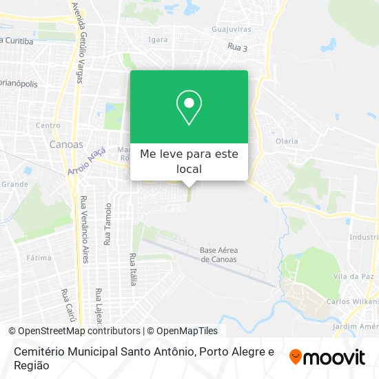 Cemitério Municipal Santo Antônio mapa