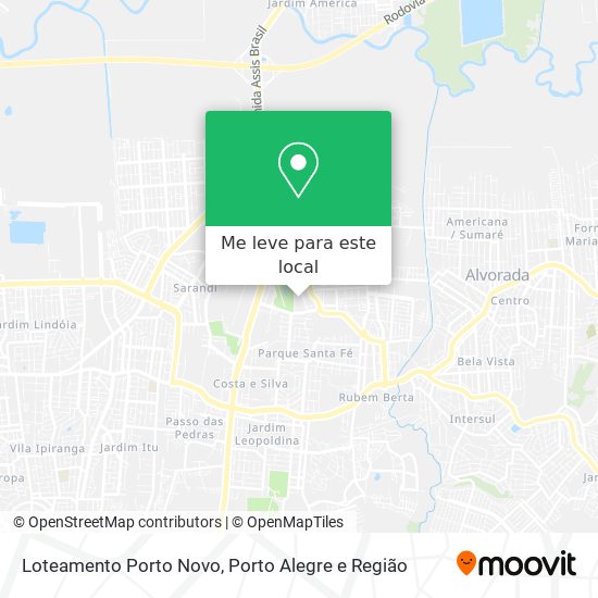 Loteamento Porto Novo mapa
