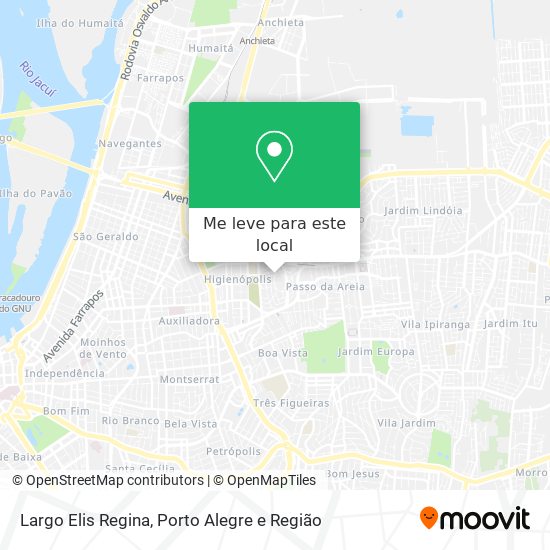 Largo Elis Regina mapa