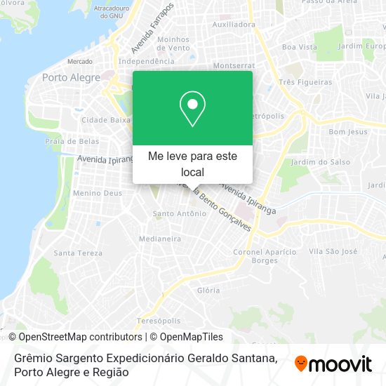 Grêmio Sargento Expedicionário Geraldo Santana mapa