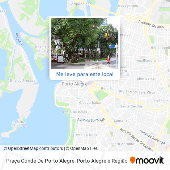 Praça Conde De Porto Alegre mapa