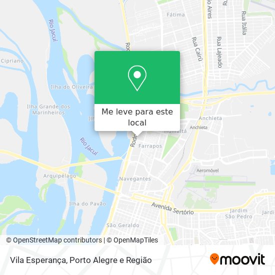 Vila Esperança mapa