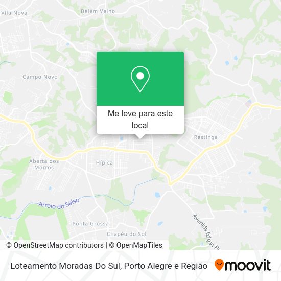 Loteamento Moradas Do Sul mapa