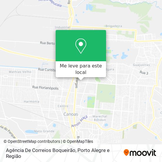 Agência De Correios Boqueirão mapa