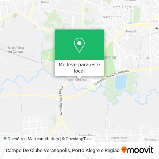 Campo Do Clube Veranópolis mapa