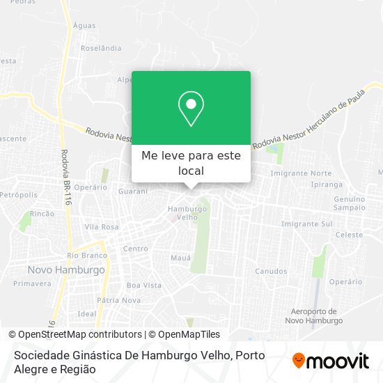 Sociedade Ginástica De Hamburgo Velho mapa