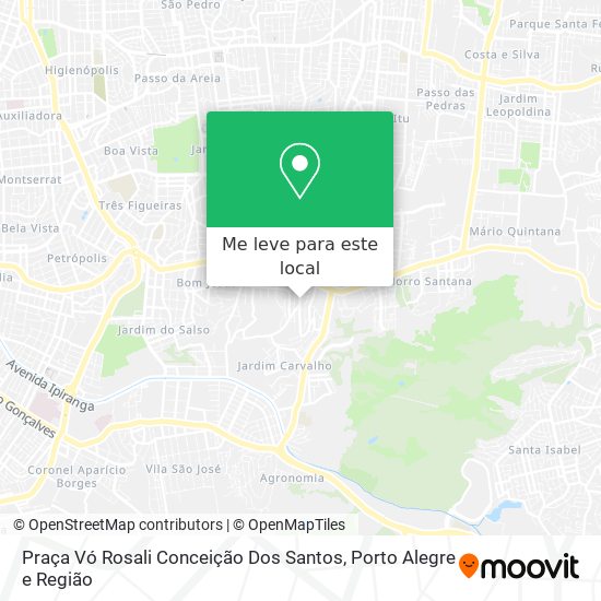 Praça Vó Rosali Conceição Dos Santos mapa