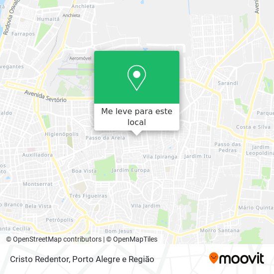 Cristo Redentor mapa