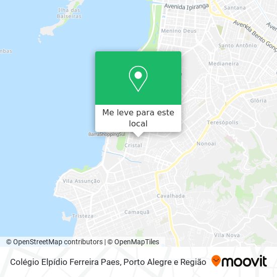 Colégio Elpídio Ferreira Paes mapa