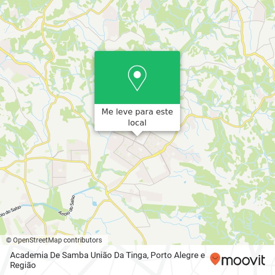 Academia De Samba União Da Tinga mapa