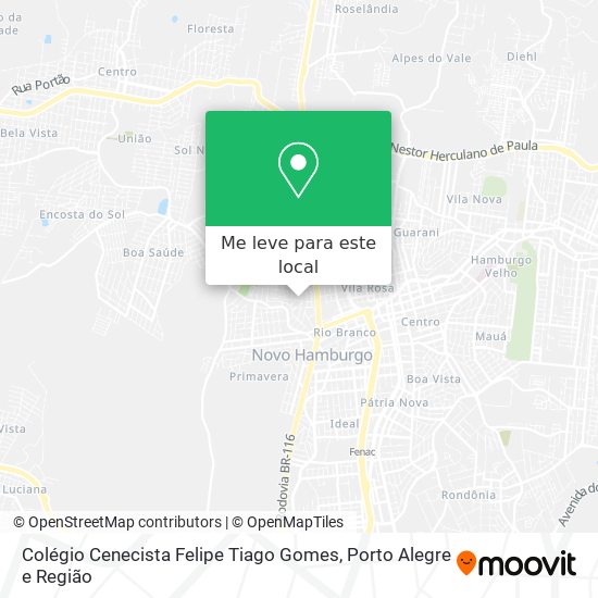 Colégio Cenecista Felipe Tiago Gomes mapa