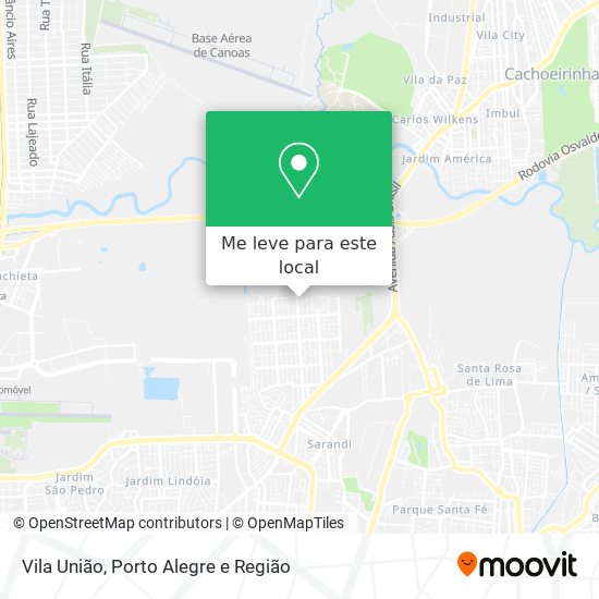Vila União mapa
