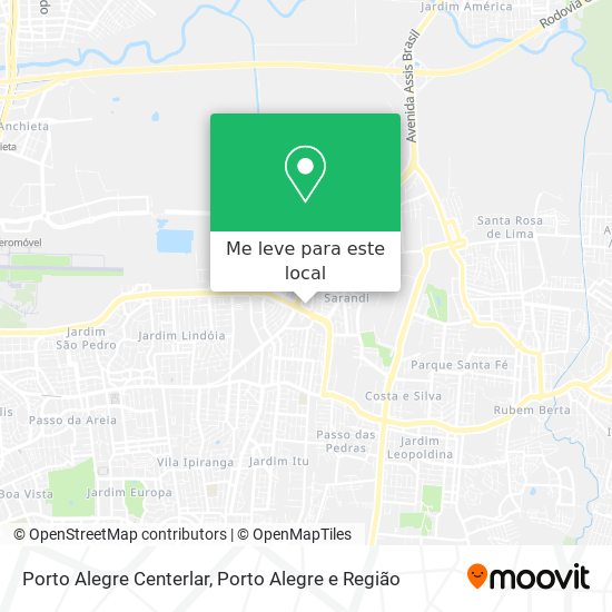 Porto Alegre Centerlar mapa