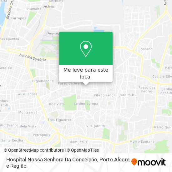 Hospital Nossa Senhora Da Conceição mapa