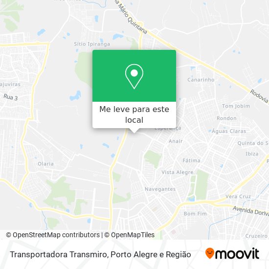Transportadora Transmiro mapa