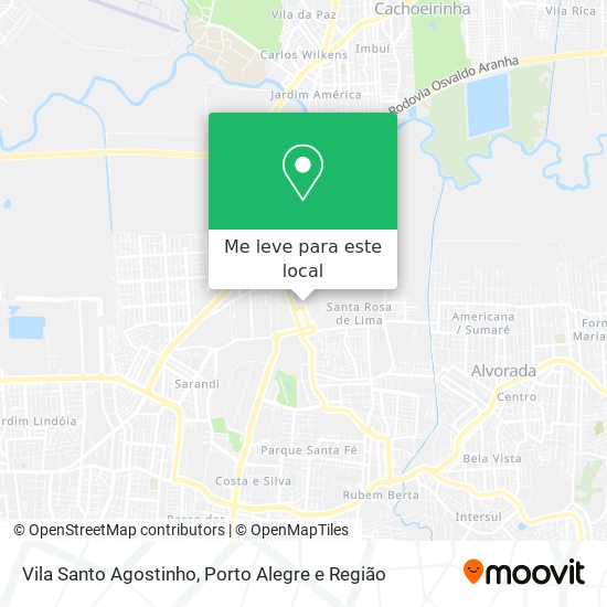 Vila Santo Agostinho mapa