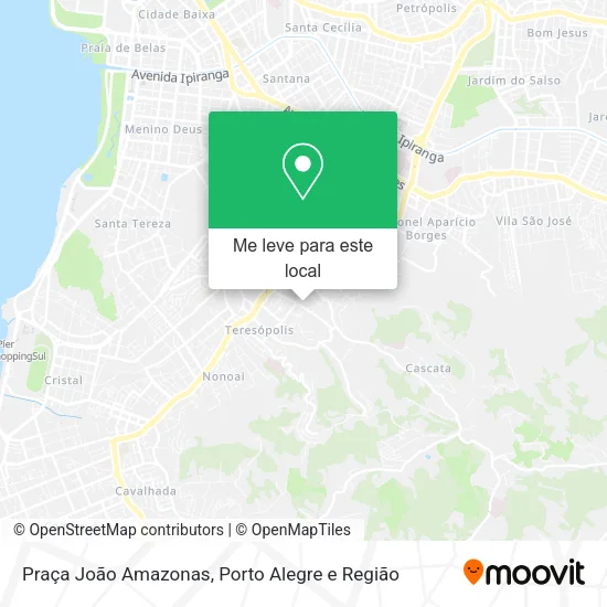Praça João Amazonas mapa