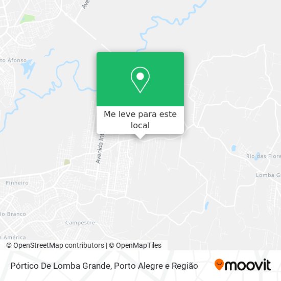 Pórtico De Lomba Grande mapa