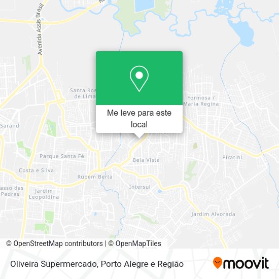Oliveira Supermercado mapa