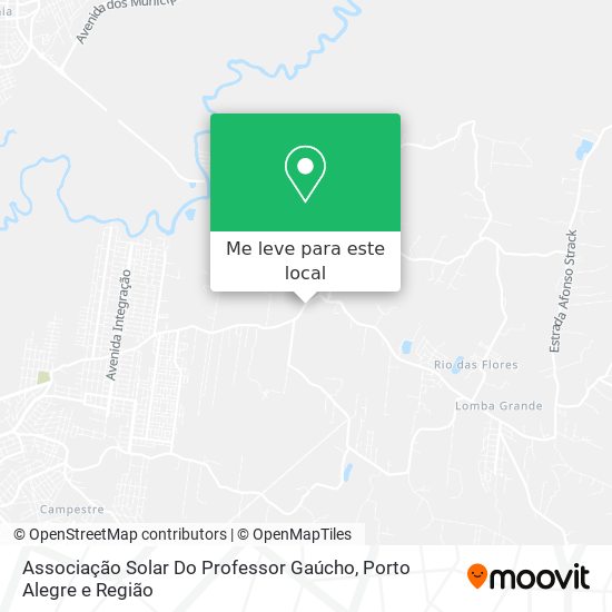 Associação Solar Do Professor Gaúcho mapa