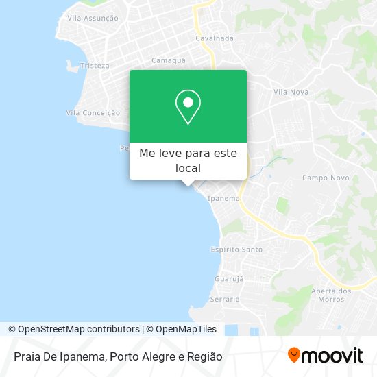 Praia De Ipanema mapa
