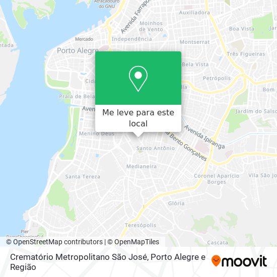 Crematório Metropolitano São José mapa