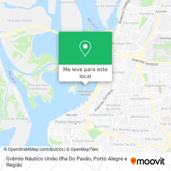 Grêmio Náutico União Ilha Do Pavão mapa