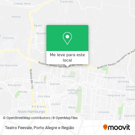 Teatro Feevale mapa