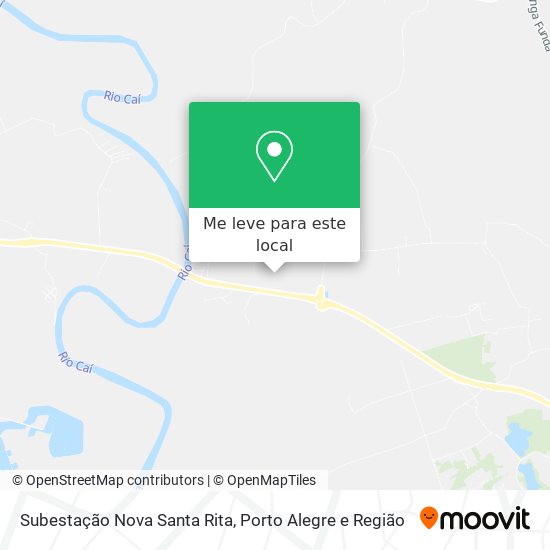 Subestação Nova Santa Rita mapa