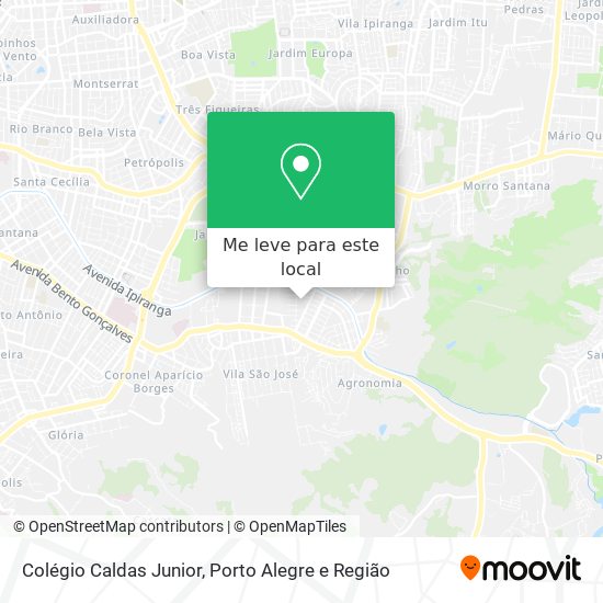Colégio Caldas Junior mapa