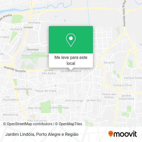 Jardim Lindóia mapa