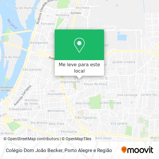 Colégio Dom João Becker mapa