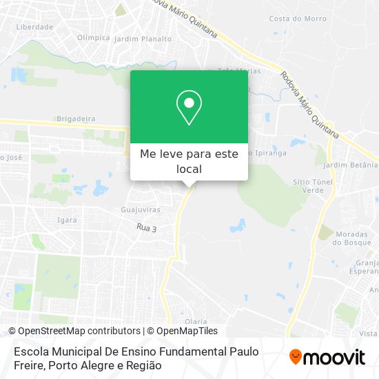 Escola Municipal De Ensino Fundamental Paulo Freire mapa