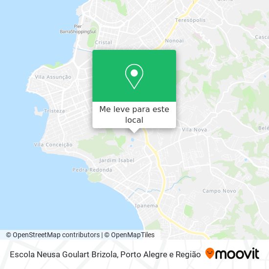 Escola Neusa Goulart Brizola mapa