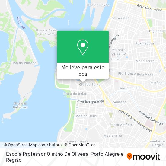 Escola Professor Olintho De Oliveira mapa