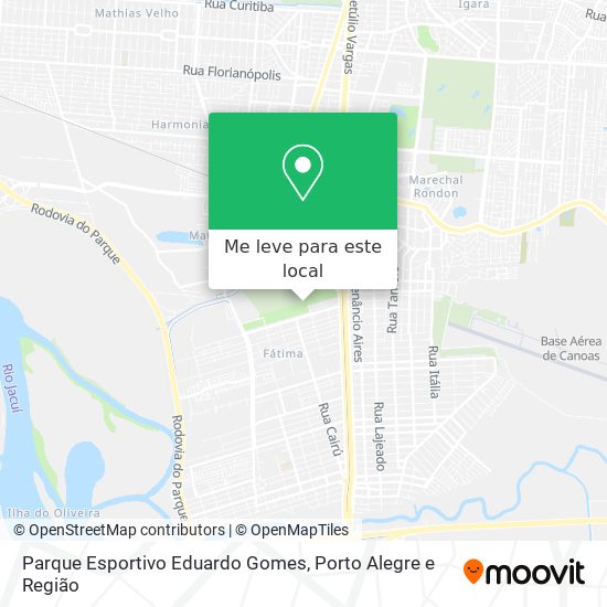 Parque Esportivo Eduardo Gomes mapa
