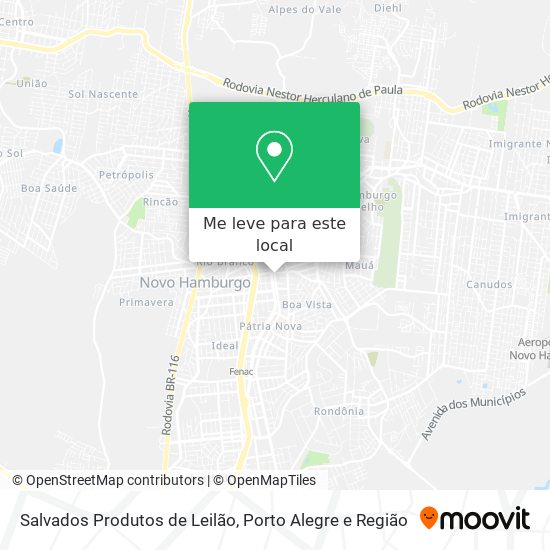 Salvados Produtos de Leilão mapa