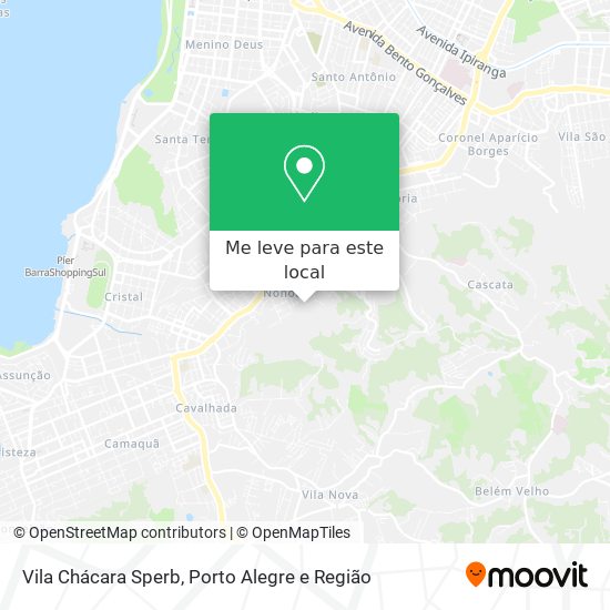 Vila Chácara Sperb mapa