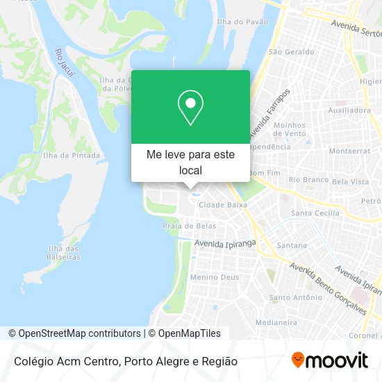 Colégio Acm Centro mapa