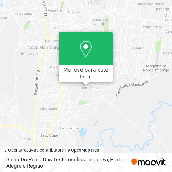 Salão Do Reino Das Testemunhas De Jeová mapa