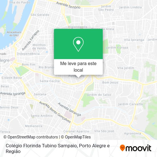 Colégio Florinda Tubino Sampaio mapa